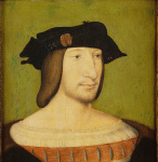François Ier (1494-1547), fils de Charles de Valois-Orléans et de Louise de Savoie (portrait de Jean Clouet).